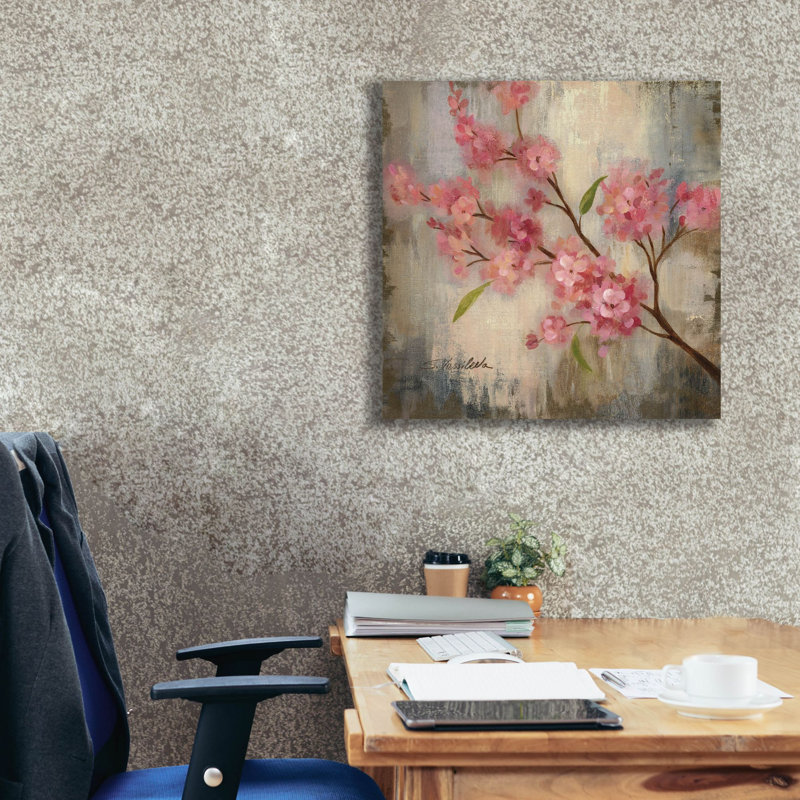 «Epic Graffiti» «Cherry Blossom 2» par Silvia Vassileva, art mural sur toile, 26 po x 26 po, H 26 po x l 26 po