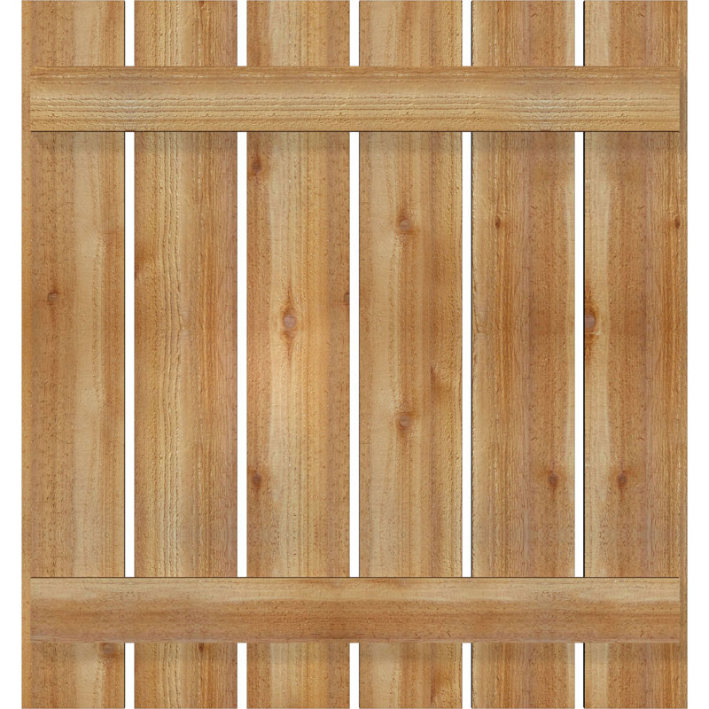 TimberCraft 5 3/8 "planches espacées avec des planches et des lattes, Western Red Cedar (par paire), 34 3/4 po, 39 po