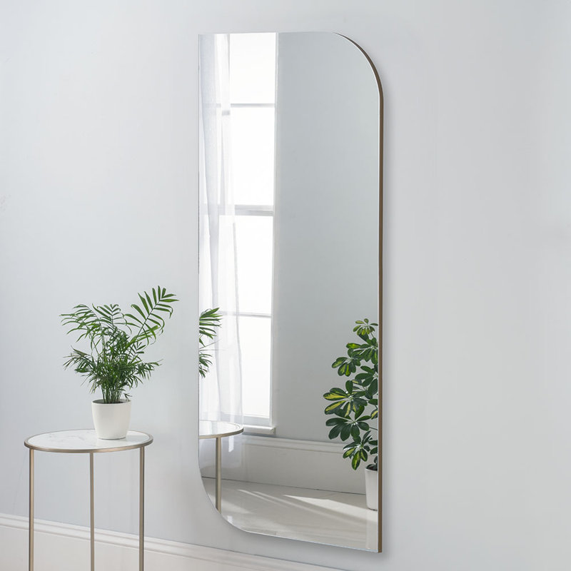 Beberman Asymmetrical Wall Mirror, Gold