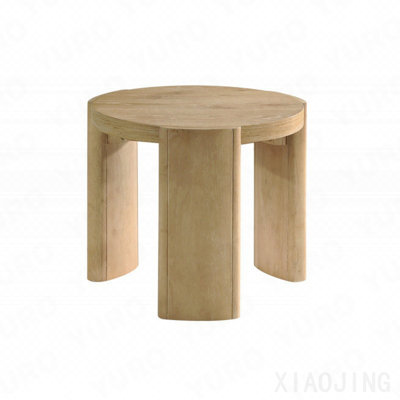 Table de bout ronde en bois de grève 21 pouces Kepler