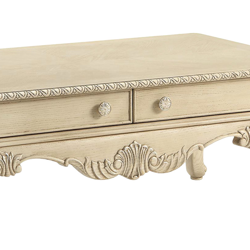 Table basse rectangulaire blanche rectangulaire à 2 pieds avec fonction, grand espace de rangement blanc avec pieds, plateau en bois, tiroir d'arrêt, télécommandes et magazines