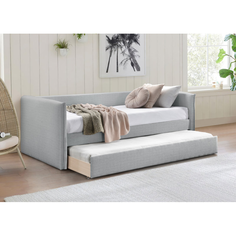 Lissett Twin Daybed with Trundle, Grey