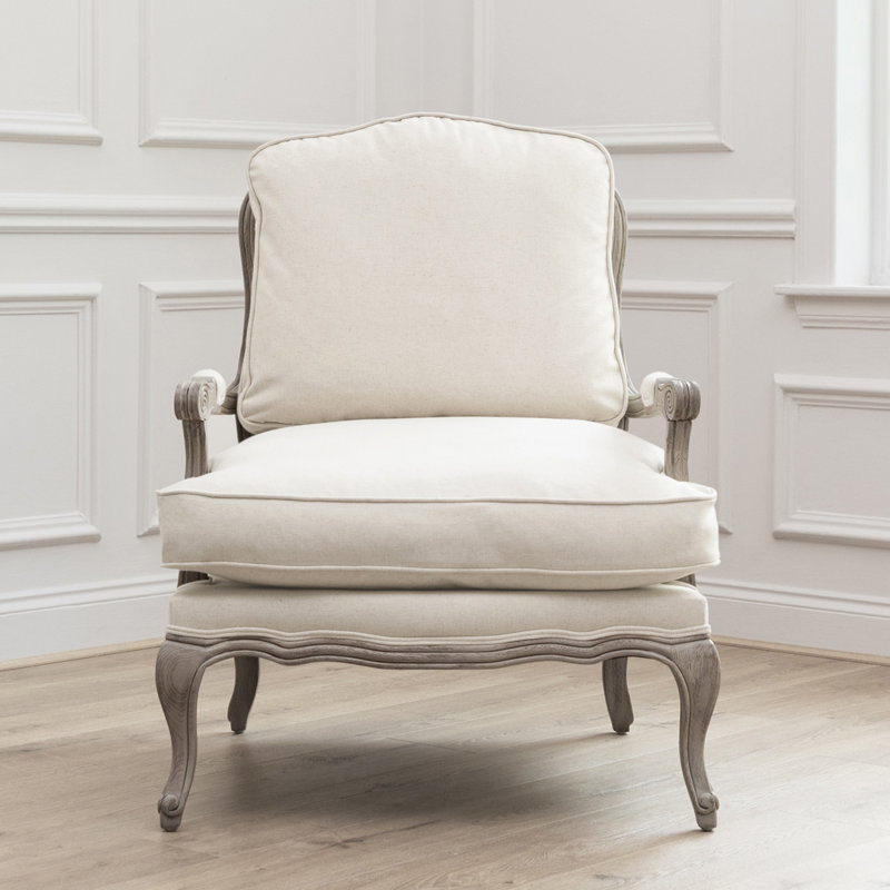 Upholstered Armchair, Grey