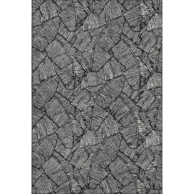 Premium Machine Washable Prisco Black Rug