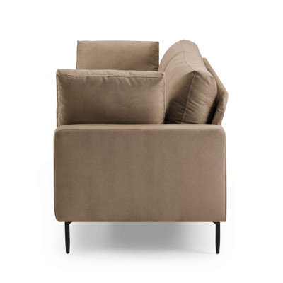 Etta 214.1Cm Velvet Square Arms Sofa