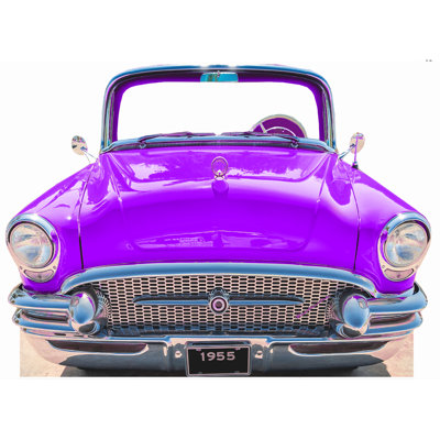 Classic Blue Car 1955 Cardboard Standup