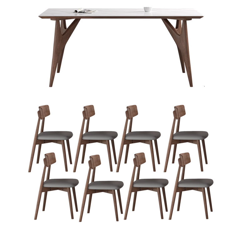Table de salle à manger Modern, H 29,53 po x L 78,74 po x l 35,43 po