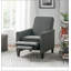 Fauteuil inclinable manuel en lin-1572612967