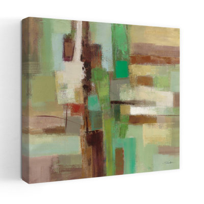 Contemporary Spring Poem With Abstract Brown Art