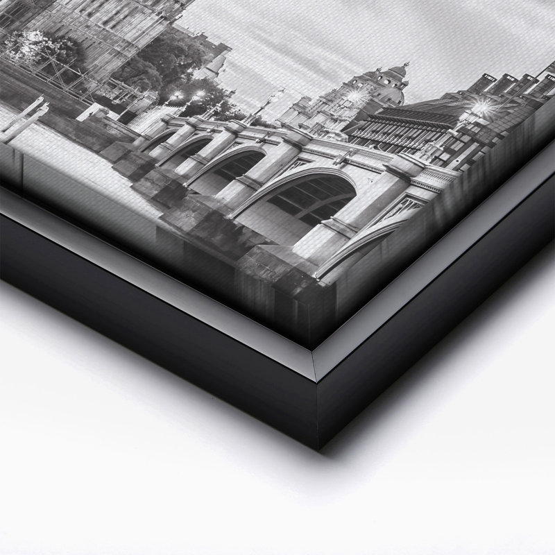Big Ben, Londres, Black Framed, Canvas, 18"H x 24"W