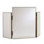 Tri-Fold Vanity Mirror-Antique Brass