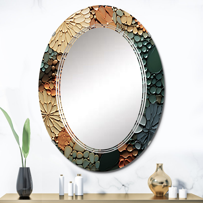 Miroir mural ovale, miroir décoratif décoratif moderne - Salow, 36 po x 24 po