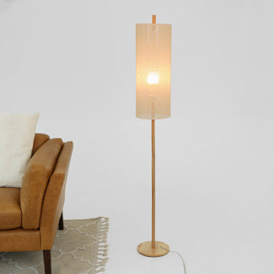 Lampe sur pied Vialux - Chêne et naturel