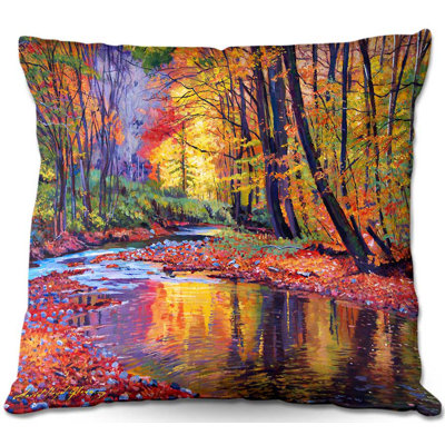 Coussin décoratif carré floral