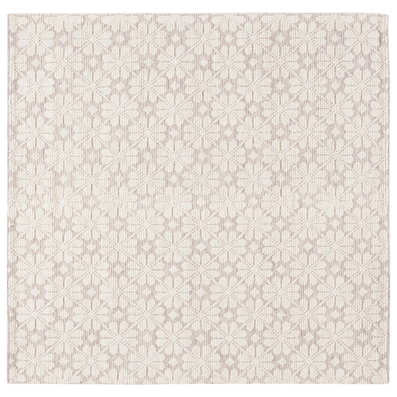 Martha Stewart Hand Woven Wool Rug, Square 6'