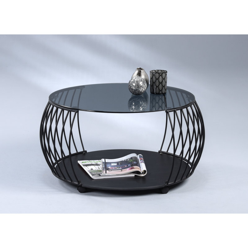 Apollo Wheel Coffee Table with Storage, 46cm H x 80cm W x 80cm D