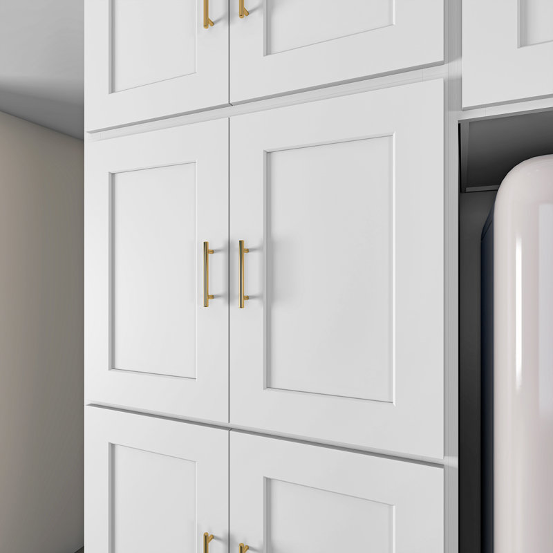 Armoire de cuisine en bois massif prête à assembler, H 24 po x l 30 po x P 24 po, White