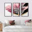 Gerbera, fleurs hyperréalistes V, reproduction sur toile 3 pièces-87930165-87930166
