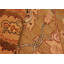Tapis oriental doré / orange en laine noué à la main 8 pi 1 po x 9 pi 10 po Bahja