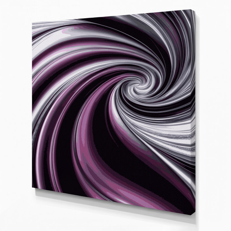 «Gradient Abstract 64», impression sur toile mauve, H 8 po x l 8 po