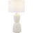 Ceramic Rounded Hourglass Cream Table Lamp