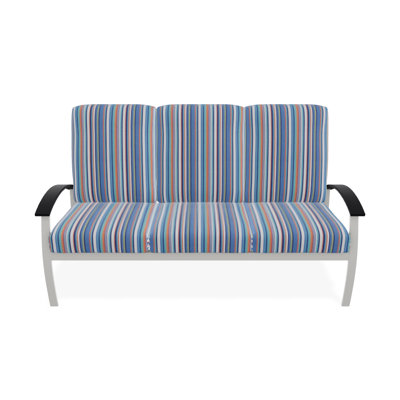Askar 71.5'' Wide Powder Coated Aluminum Patio Sofa with Cushions
