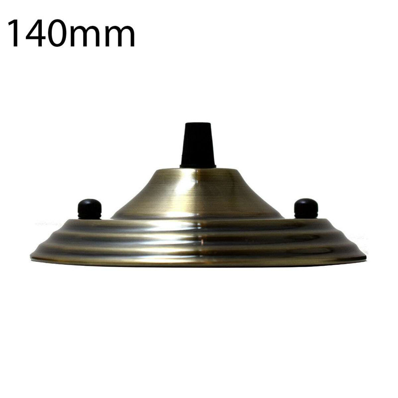 Halverson Ceiling Rose 140Mm Chandelier Ceiling Pendant Lamp Light Fitting Accessory DIY Lighting Kit, Green Brass