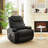 Set of 2 Power Lift Assist Recliner Chairs with Massage and Heat, 34.6" Wide Ergonomic Fax Leather Recliners with Side Pockets & Cup Holders-1200083751