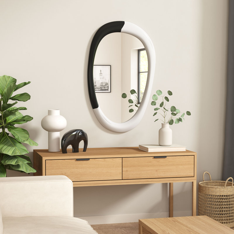 Miroir Muna blanc et noir