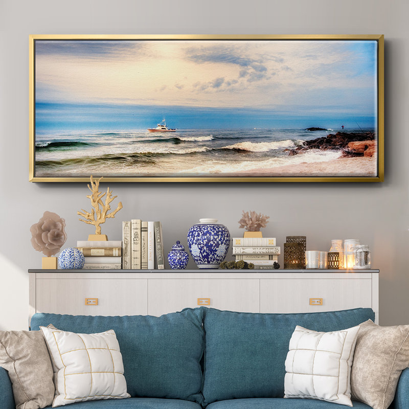 Heading to Sea- Framed Canvas