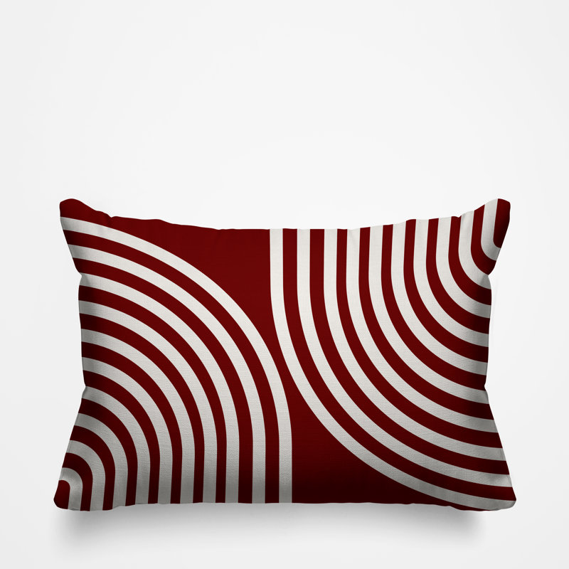 Coussin décoratif intérieur / extérieur Kumba, Rouge