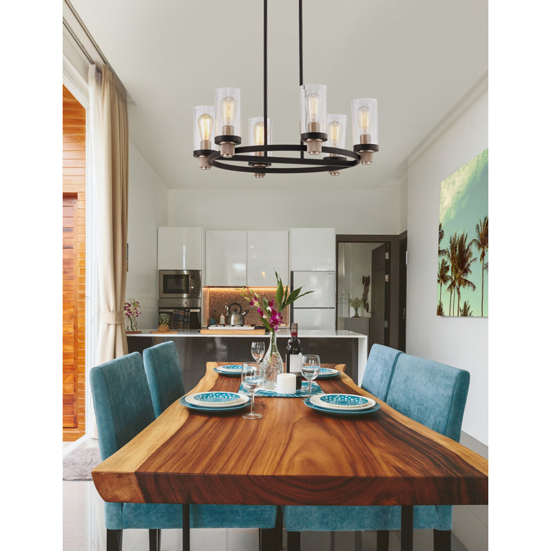 Lustre classique à 6 lumières de style bougie Breck