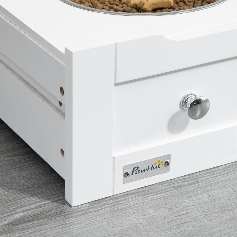 Bowl / Dish,Elevated Feeder, White