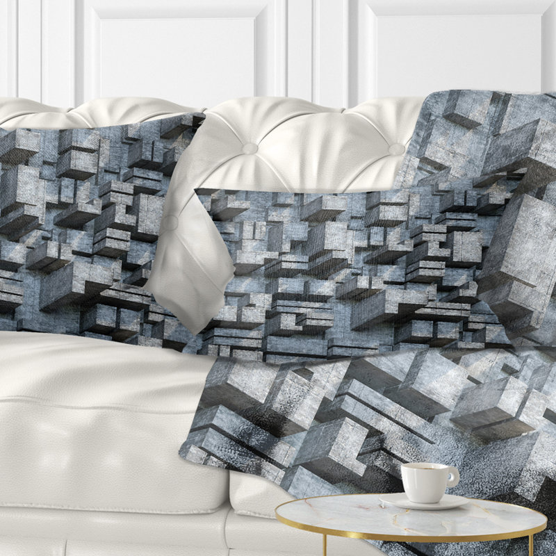 Coussin lombaire à fond géométrique abstrait