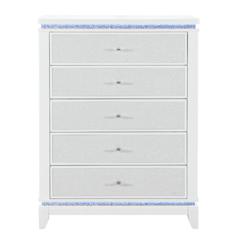Commode blanche 1 pièce en bois massif 36,00 x 17,50 x 52,00 pouces