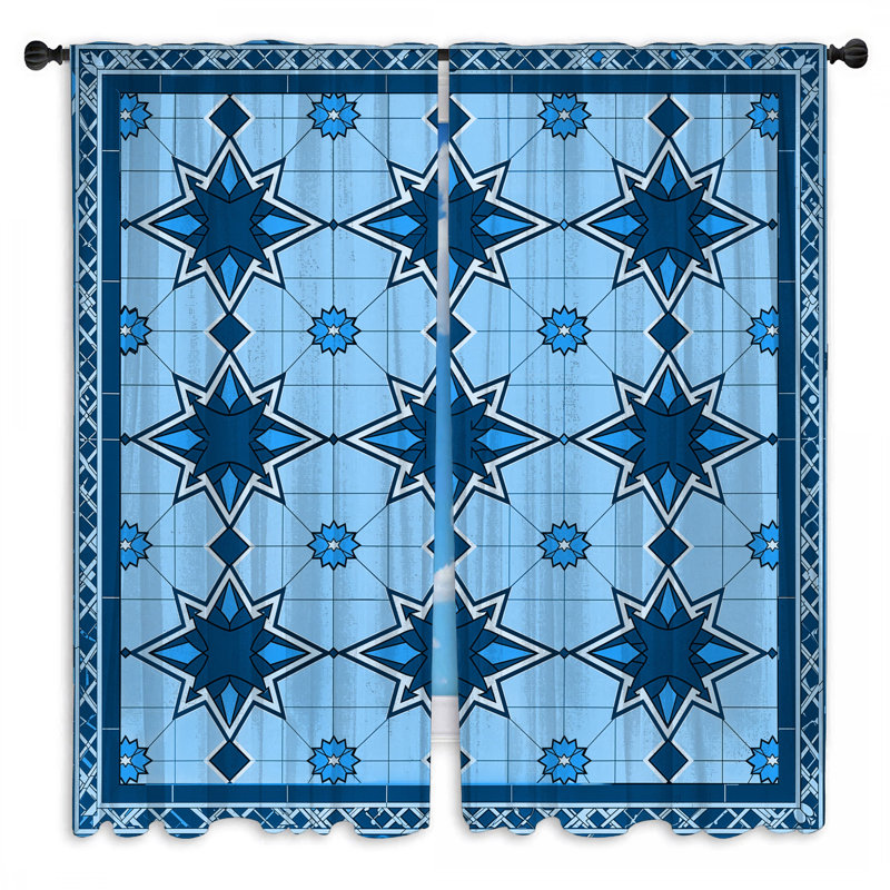 Rideaux bleu obscurcissant et obscurcissant - 2 panneaux, 56 po x 76 po - 2 panneaux, Obscurcissement de chambre