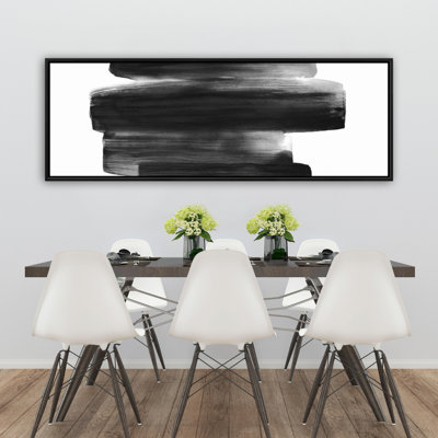 Reproduction de rayures aquarelles abstraites sur toile