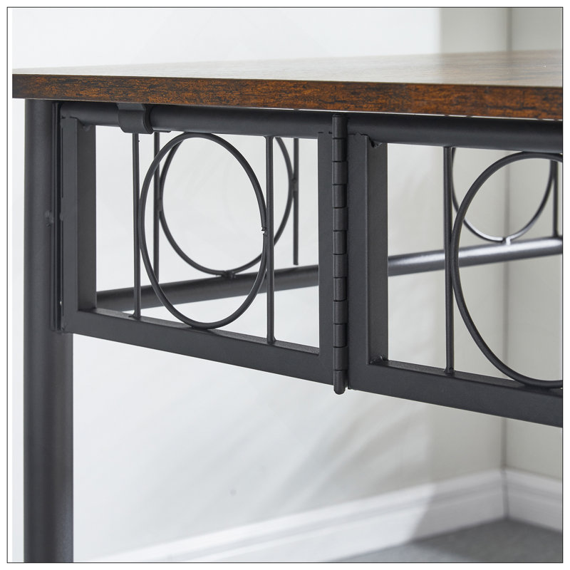 Kitchen Dining Room Table, Iron Wood Square Table For Kitchen Dining Room Furniture