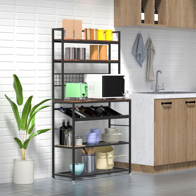 Étagère de boulanger standard 35,4 "avec compatibilité au micro-ondes Ed Word