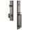 Fifth avenue Handleset with Single Cylinder Deadbolt and Grande Victorian Door Knob and Fifth avenue Rosette
