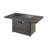 Rectangle Polyresin Propane and Natural Gas Smokeless Fire Pit Table with Lid-109868188