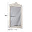 Miroir mural rustique blanc rétro en bois