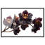 «Dark Orchid II Shadowbox», reproduction d'art mural par Notoriart, cadre blond, 54 x 36-135747217-135747225