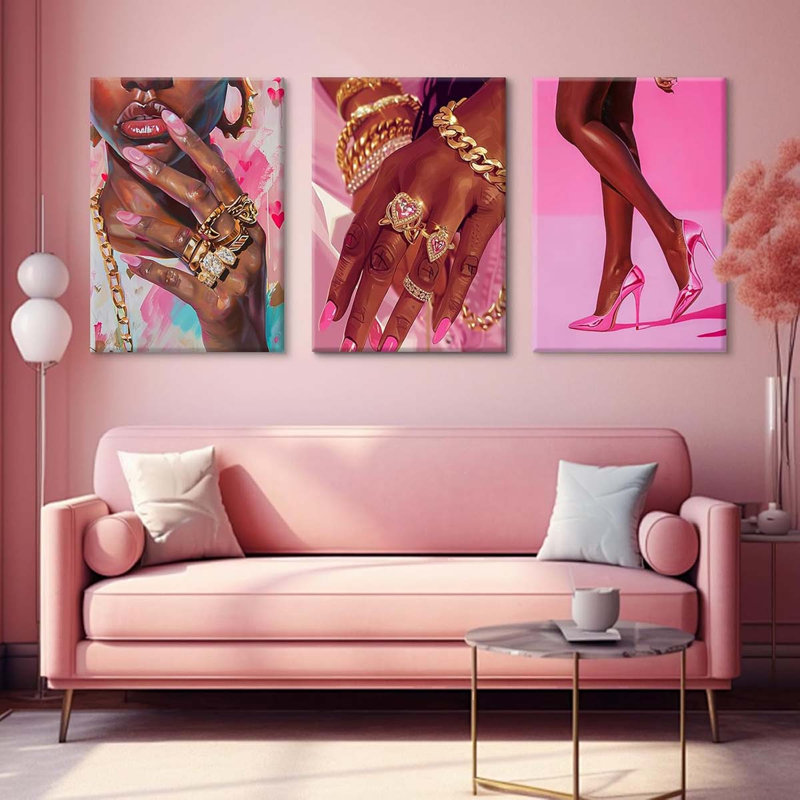 3 Piece Wrapped Canvas Print, 60 cm H x 40 cm W
