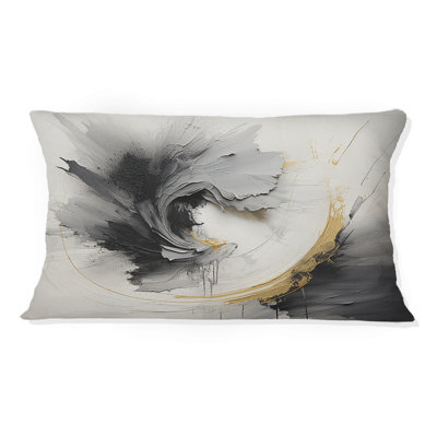 Infinite Motion III - Abstract Spirals Printed Throw Pillow
