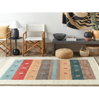 Barwin Geometric Hand Woven Area Rug