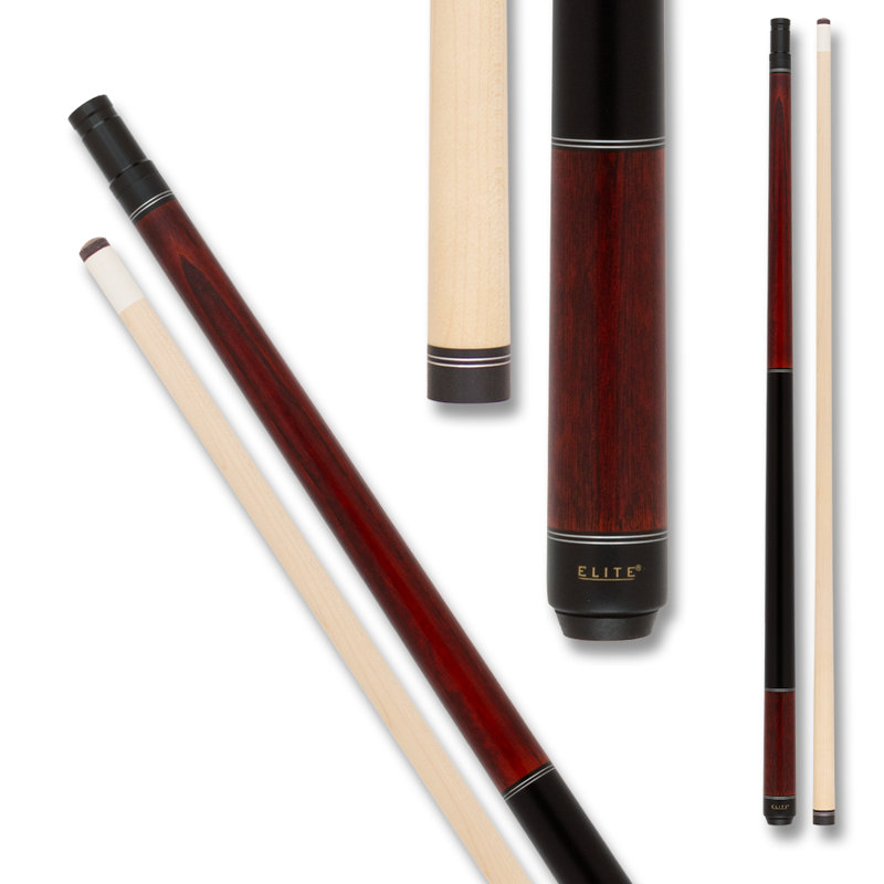 4'11" Prestige Pool Cue, 21 oz, Black Burgundy