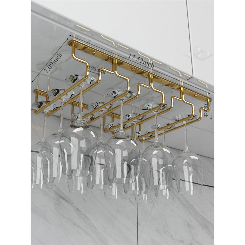 Porte-verres Elegant, H 2,36 po x l 17,52 po x P 7,08 po