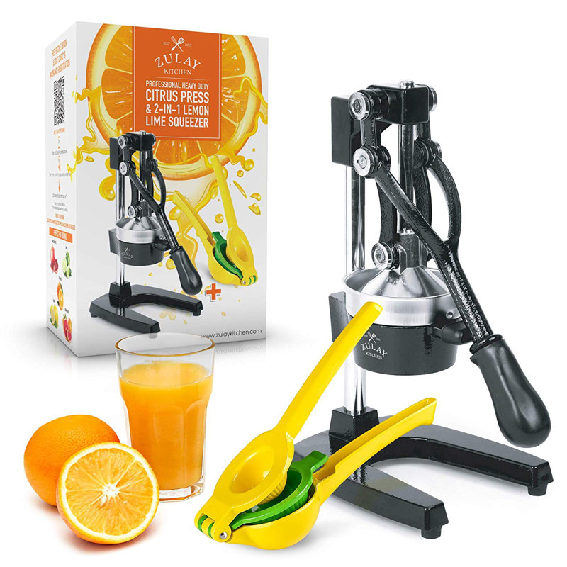 Heavy Duty Citrus Press with 2-in-1 Lemon Squeezer