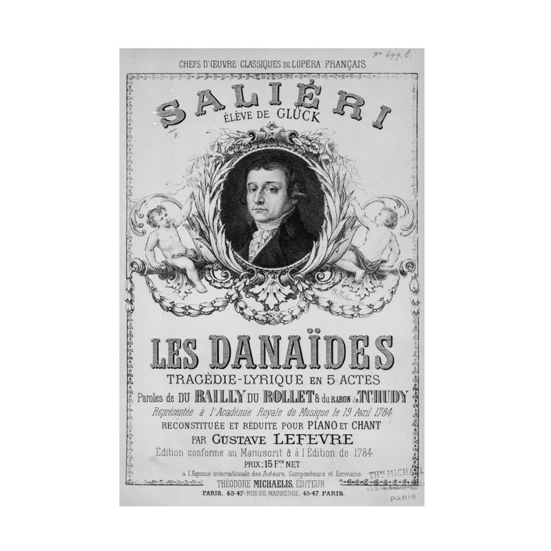 «French School Les Danaides», art du 19 avril 1784, H 19 po x l 12 po